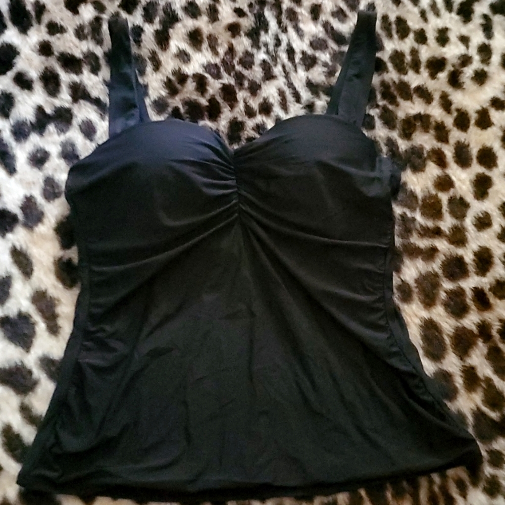 Athena tankini top molded cups 36d black